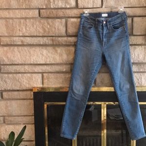 Madewell high riser skinny jeans